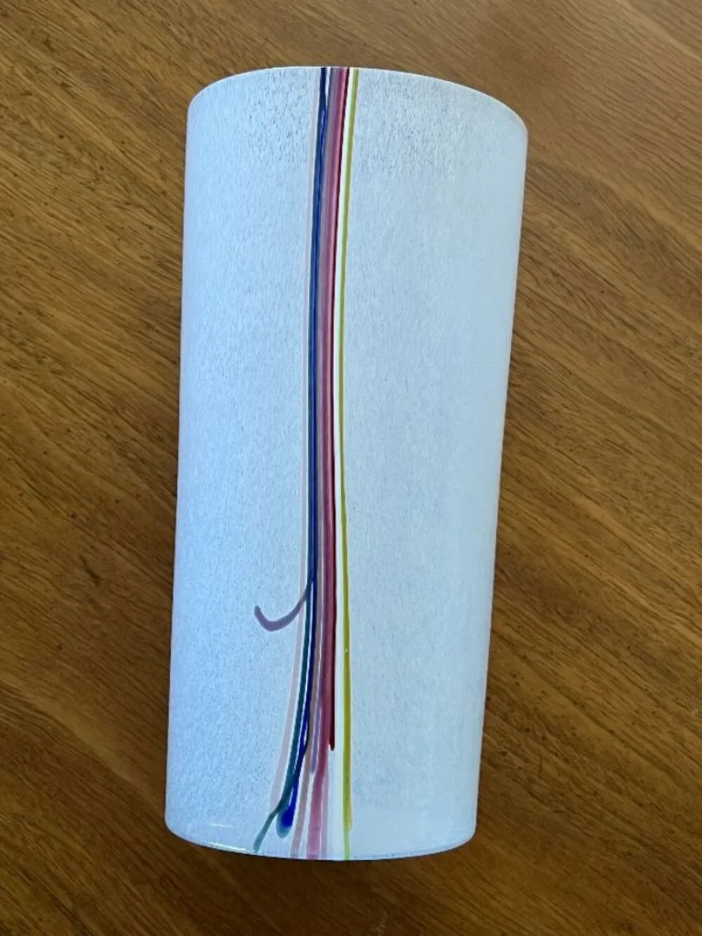 Bertil Vallien‎ Kosta Boda Rainbow Series Vase #48227 Signed Swedish Art Glass